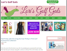 Tablet Screenshot of lorisgolfgals.com